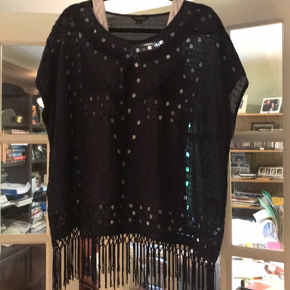 Navy summer eyelet top. Never worn!! Love it.